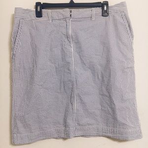 Women’s L. L. Bean seersucker skirt, size 14